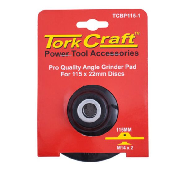 Tork Craft Angle Grinder Pad For 115x22mm Discs M14x2 Thread