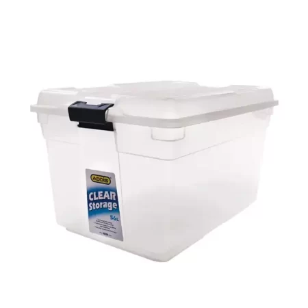 Addis Storage Box - Clear - 56 Litres