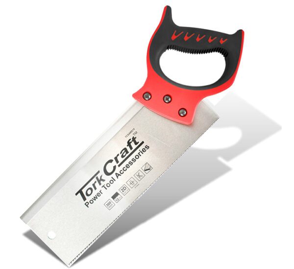 Tork Craft Back Saw 300mm 12 Teeth Per Inch 0.7mm Temp Blade Abs Handle