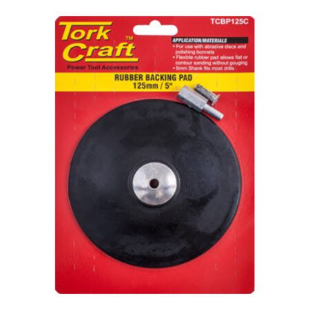 Tork Craft Backing Pad Rubber 125mm With Arbor