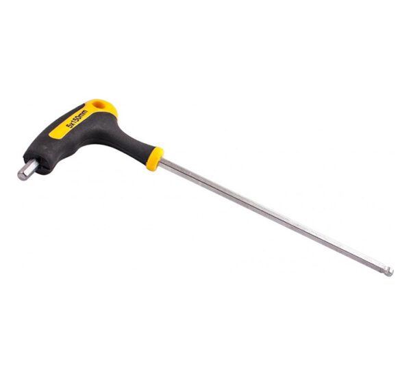"Tork Craft Hex Allen Key Ball Point ""T"" Handle -  5.0mm X 150mm"