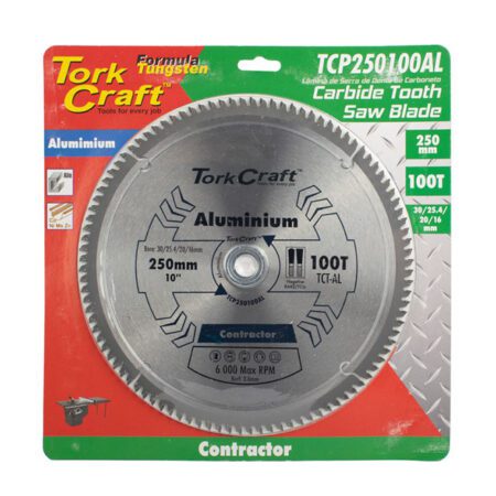 Tork Craft Blade Contractor Alluminium 250X100T 30/1/20/16 Circular Saw Tct