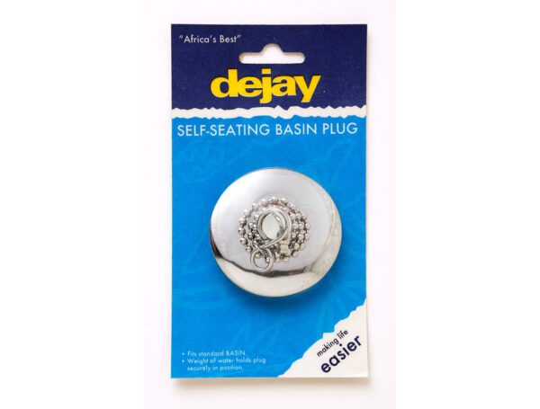 Deejay Bath Plug Chrome & Chain