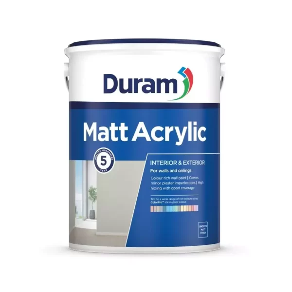 Duram Matt Acrylic Pva Chena White 5L