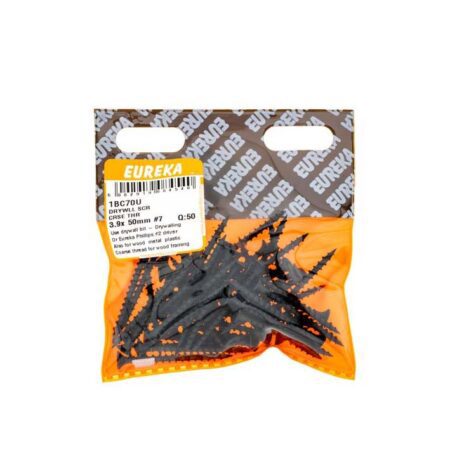 Eureka Drywll Screw -  Coarse Thread -  3.9  x  50mm #7- 50 Qty