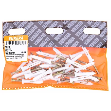 Eureka Nail In Tru-Fix -  6 x 35mm - 40 Qty