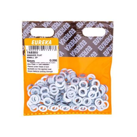 Eureka Washer - Flat Small - Zinc  Plated - 6mm - 20 Qty0