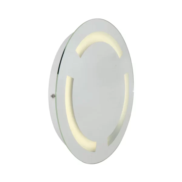 Eurolux Bathroom Round Mirror Wall Light White