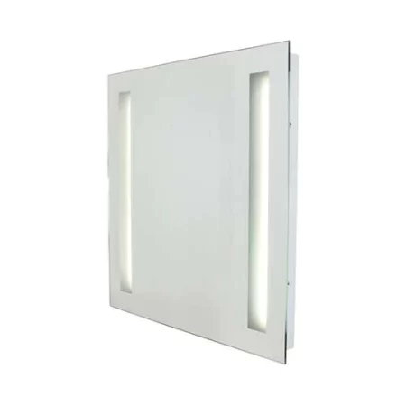 Eurolux Bathroom Square Mirror Wall Light White