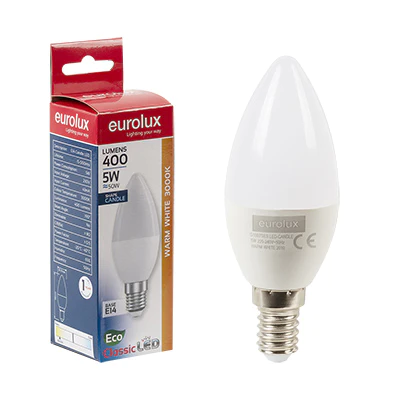 Eurolux LED Candle Core E14 5W 3000K Single Box