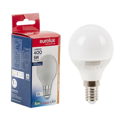 Eurolux LED Golfball Core E14 5W 3000K Single Box