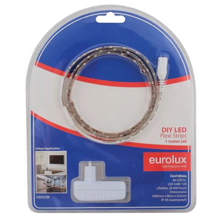 Eurolux LED Strip DIY Kit 1M 4.8W/M Cw Ip65