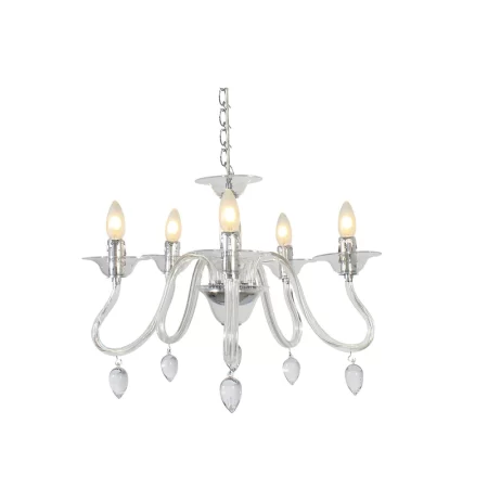 Eurolux Orlene Acrylic 5-Light Chandelier 530mm Clear
