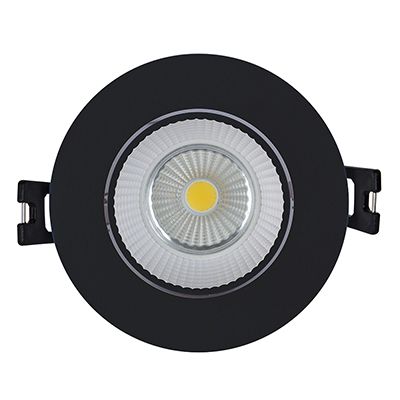 Eurolux Polycarbonate Downlight 90mm Black