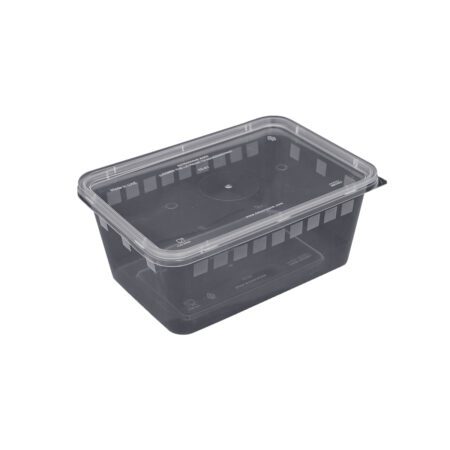 Falcon Microwave Clear Container with a Lid  (1000Cc) - Rectangular
