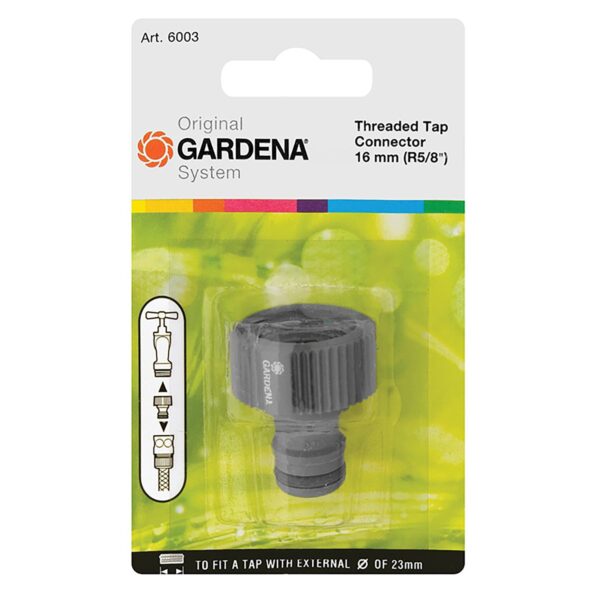 Gardena Tap Connector - 16mm (5/8)