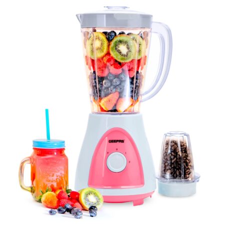 Geepas Blender 2 In 1 Plst Jar SS Blade 1.5l 400W GSB5485