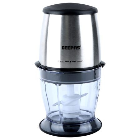 Geepas Electric Food Chopper - Black and Silver - GC9896