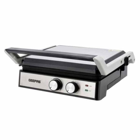 Geepas Grill/Panini Maker - Stainless Steel - GGM-36539