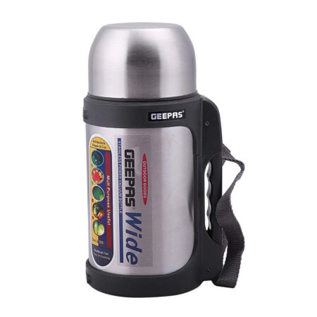 Geepas Vaccum Flask - Stainless Steel - 1.2 Litre - GSVB4110