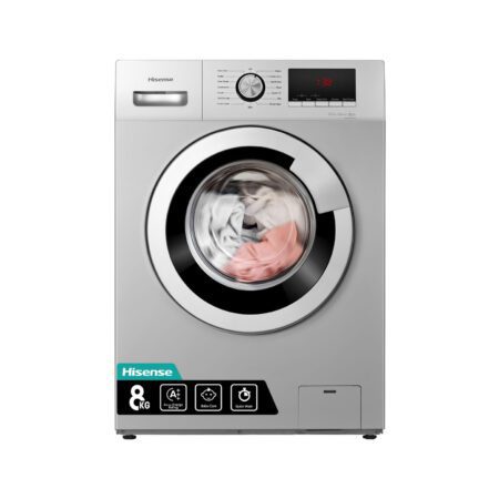 Hisense Washing Machine Front Load Metallic 8kg WFHV8012S