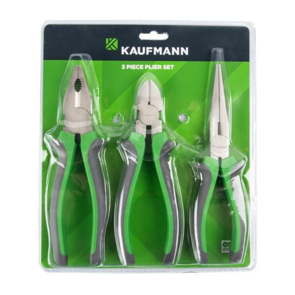 Kaufmann Pliers 3 Piece Set Soft Handle