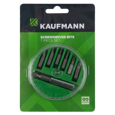 Kaufmann Screwdriver Set 7 Piece Bit