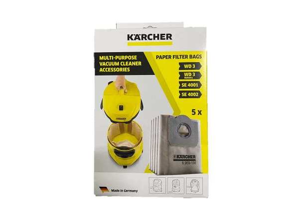 Karcher WD3 Vacuum Cleaner Filter Bags (5 Pack)