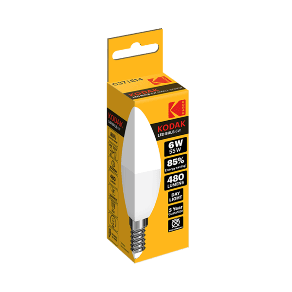 Kodak LED Bulb Candle E14 6W Warm Glow