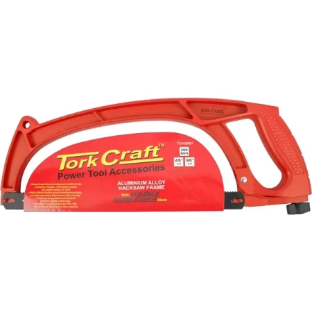 Tork Craft Hacksaw Frame 300mm Aluminum Alloy With Flexible Double Edge Blade