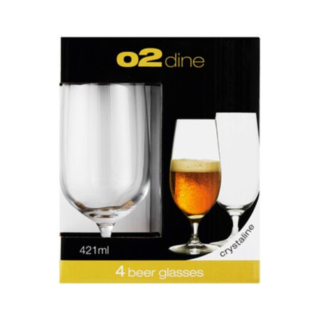 O2 Beer Glass - 421ml - 4 Pack