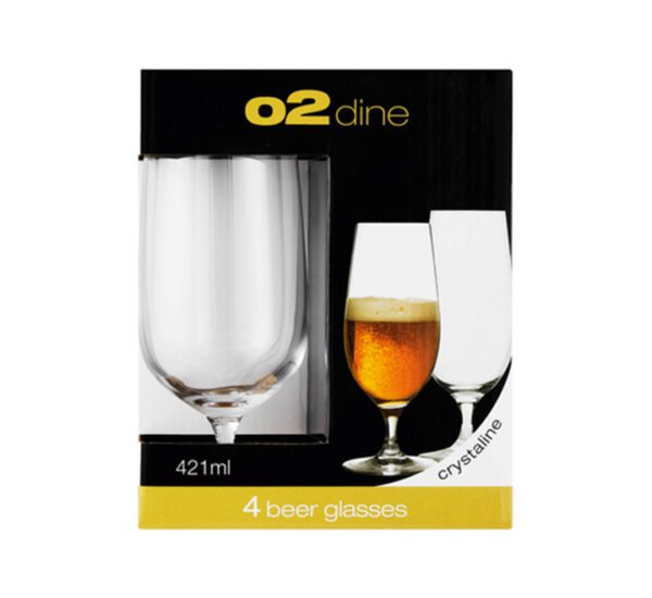 O2 Beer Glass - 421ml - 4 Pack