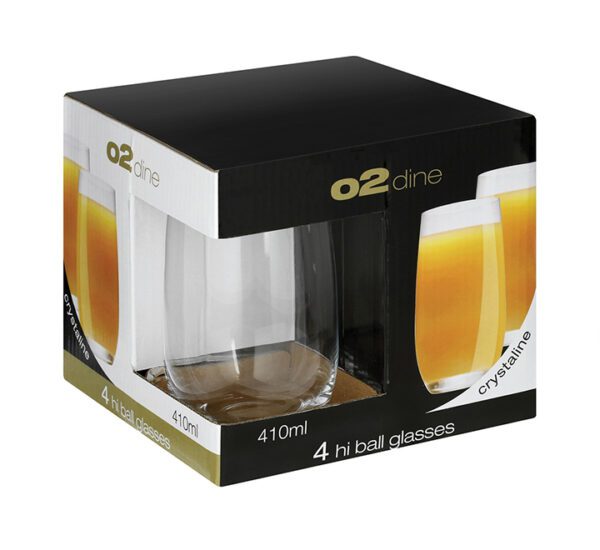 O2 Gin Glass - 410ml - 4 Piece