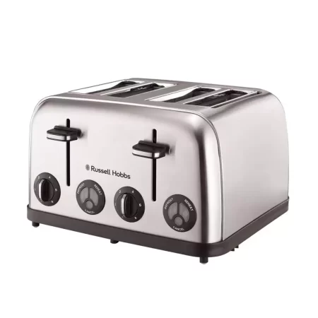 Russell Hobbs 4 Slice Toaster - Stainless Steel - 13976