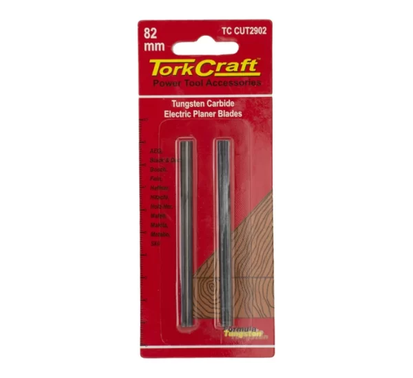 Tork Craft Planer Knives Tungsten 82mm Pair