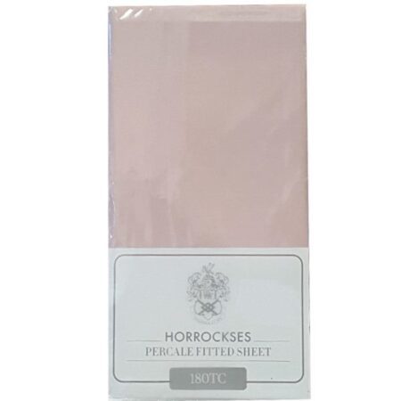 Fitted Sheet Horrockses 180 Tc - 20 (D) - Dusty Pink