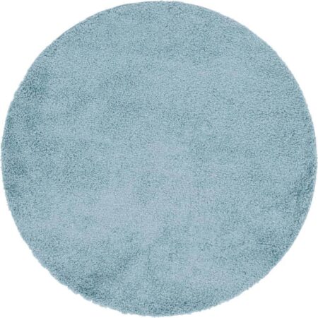 Waltex Shaggy Mat/Carpet -135  Round - Blue Haze