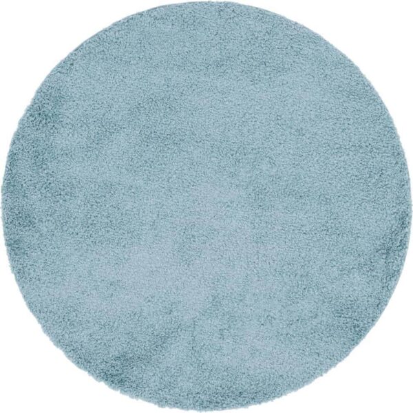 Waltex Shaggy Mat/Carpet -135  Round - Blue Haze