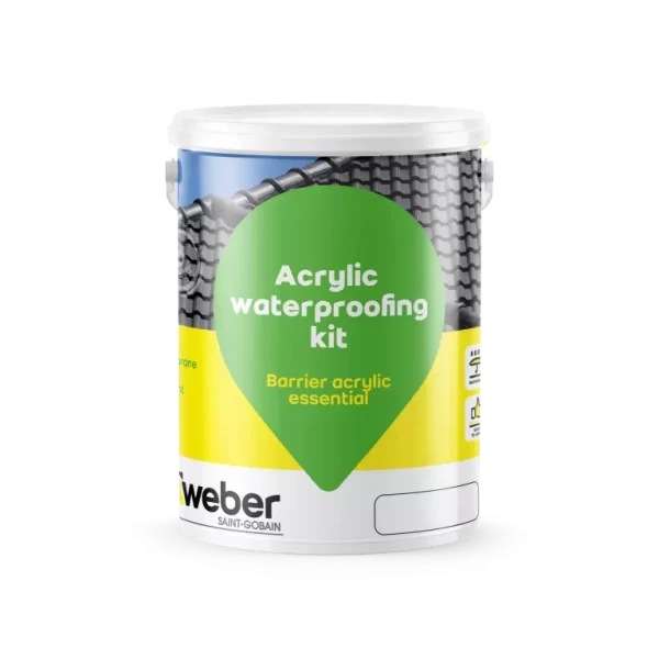 Weber-Barrier Acrylic Essential Kit Black - 5 Litres
