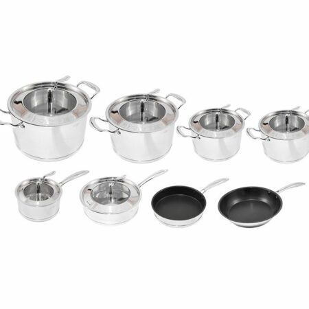 La Cuisine Cookware Set (14 Piece) - Cw005-14Pc Ss