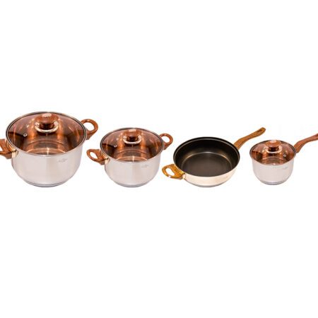 La Cuisine Cookware Set (7 Pieces ) - Cw003-7Pc Ss