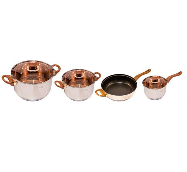 La Cuisine Cookware Set (7 Pieces ) - Cw003-7Pc Ss