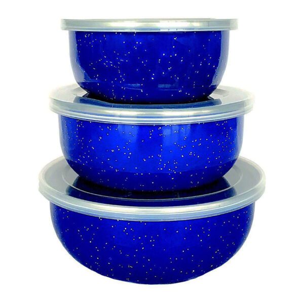 Afritrial - 3 In 1 - Enamel Storage Bowl Set