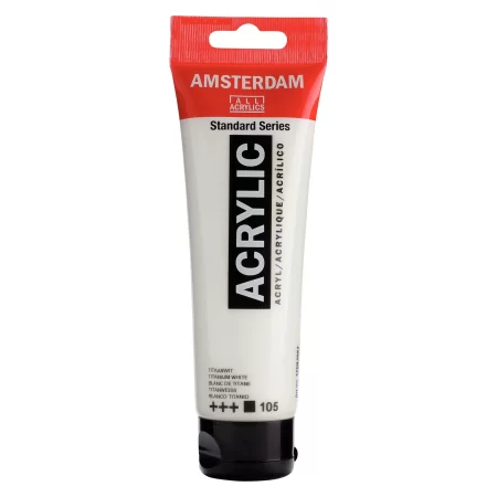 Amsterdam Acrylic Paint  Tube 120ml Titanium White