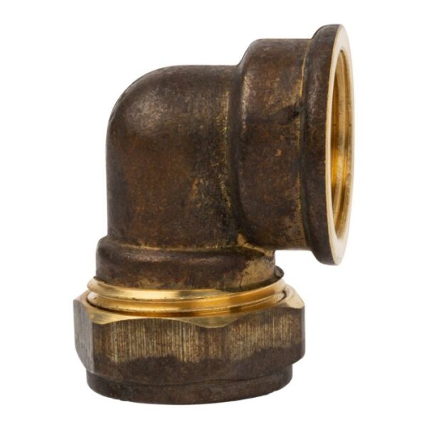 Compression Brass Elbow - 90 Degrees - Cxfi 15mm  x  1/2