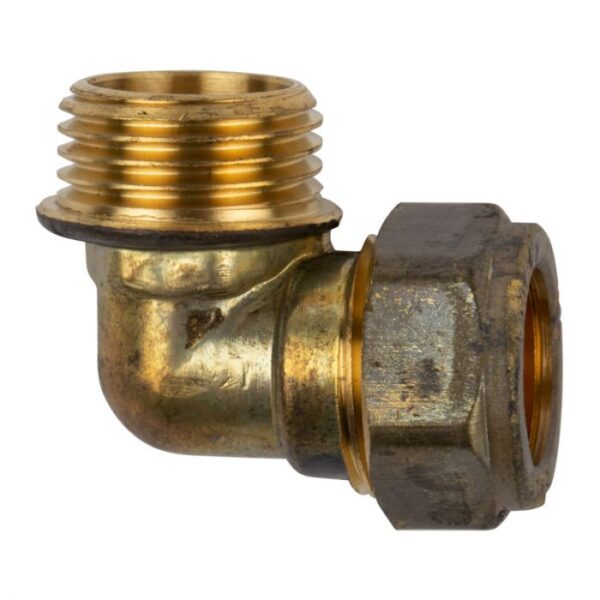 Compression Brass Elbow - 90 Degrees - Cxmi 15mm  x  1/2