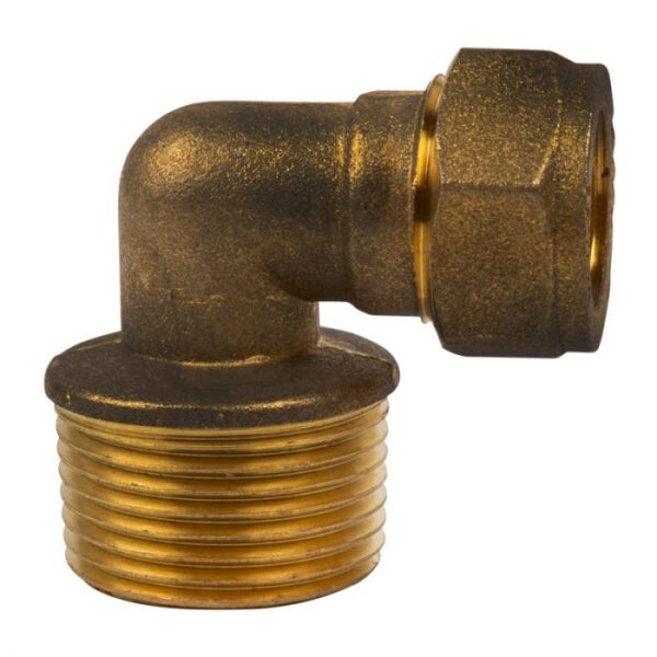 Compression Brass Elbow - 90 Degrees - Cxmi 15mm  x  3/4