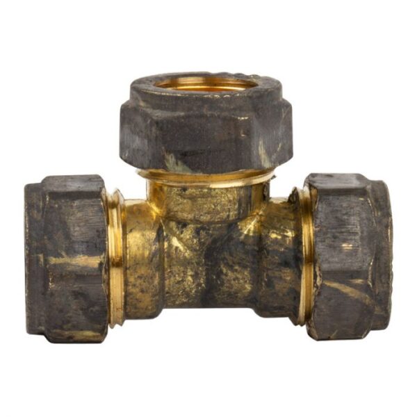 Compression Brass Tee - Cxcxfi - 15mm  x  1/2