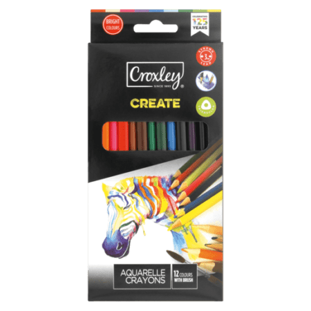 Croxley Create Aquarelle Crayons 12's