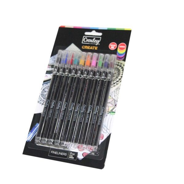 Croxley Fineliner Fun Assorted 10'S